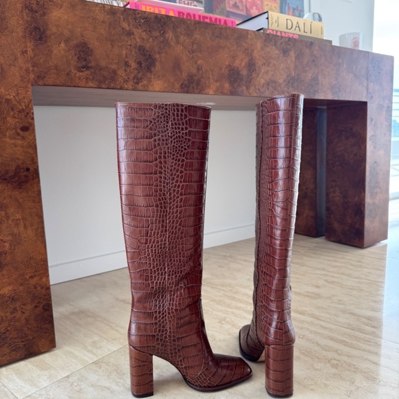 Paris Texas Crocodile-Embossed Boots - Picture 4 of 6